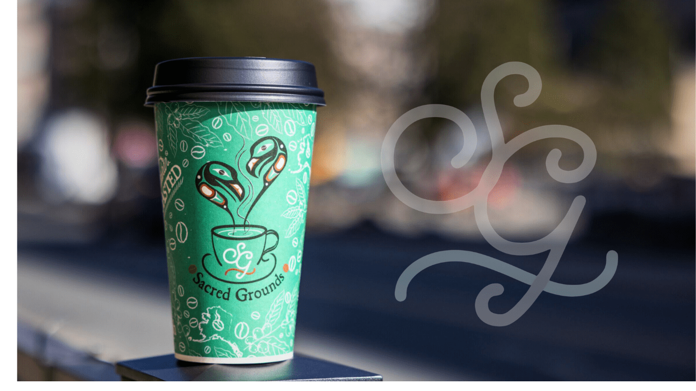 Fresh Alaskan-roasted coffee from Sacred Grounds Café in Juneau, Alaska